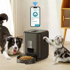 Automatischer Futterspender für Hunde und Katzen – WiFi und Batteriebetrieben