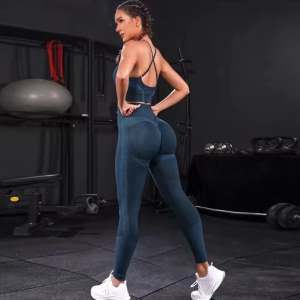 2-Teiliges Damen-Trainingsanzug – Hochtailliertes Nahtloses Yoga-Set