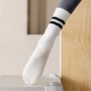 Yoga-Socken – Baumwolle, Rutschfest, Silikon, Indoor Fitness